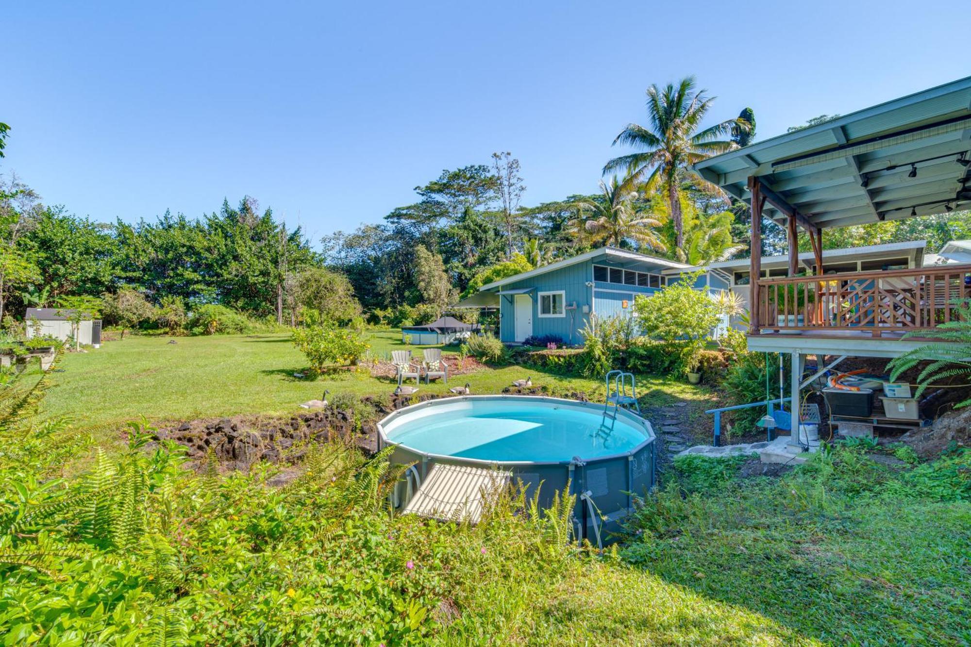 Keaau Apartment On Beautiful Acre With Pool And Deck! Eksteriør billede